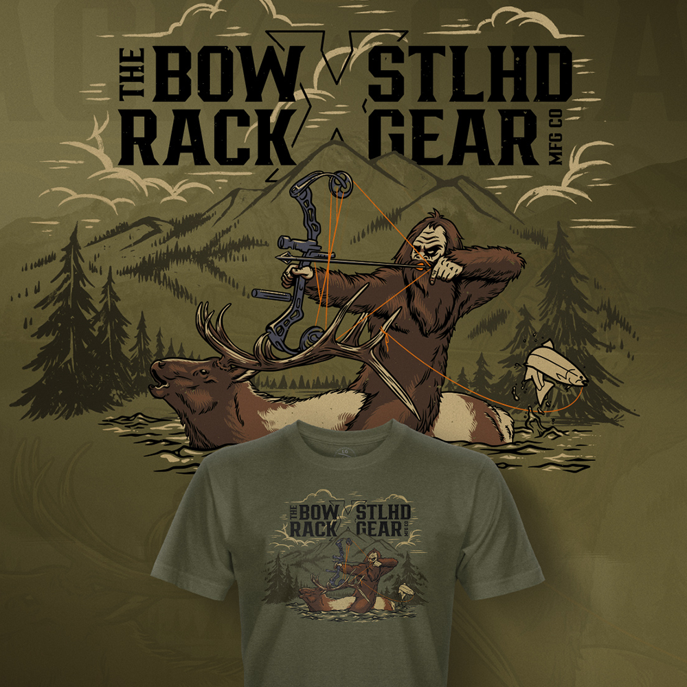 A Perfect Match: STLHD Gear x The Bow Rack Collaboration Tee – Celebrating the Outdoors
