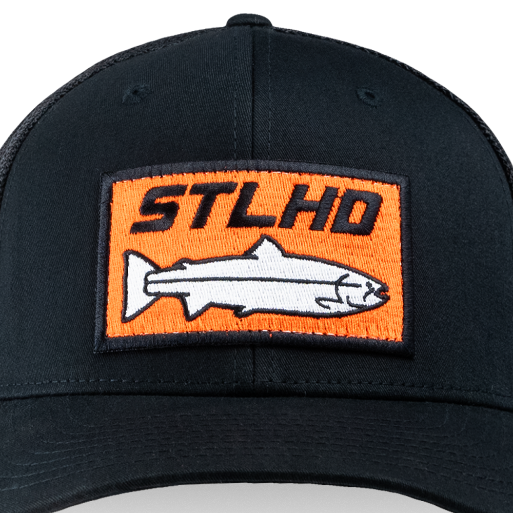 STLHD Beaver State Flex Fit Trucker, detail view