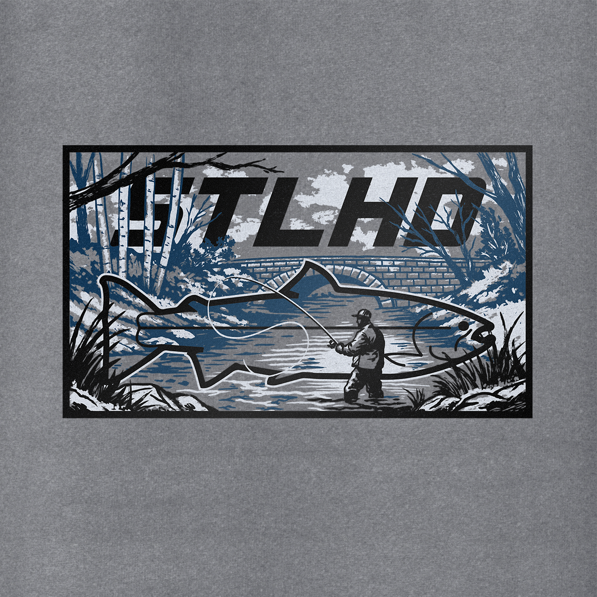 STLHD Birch Premium Hoodie, back view