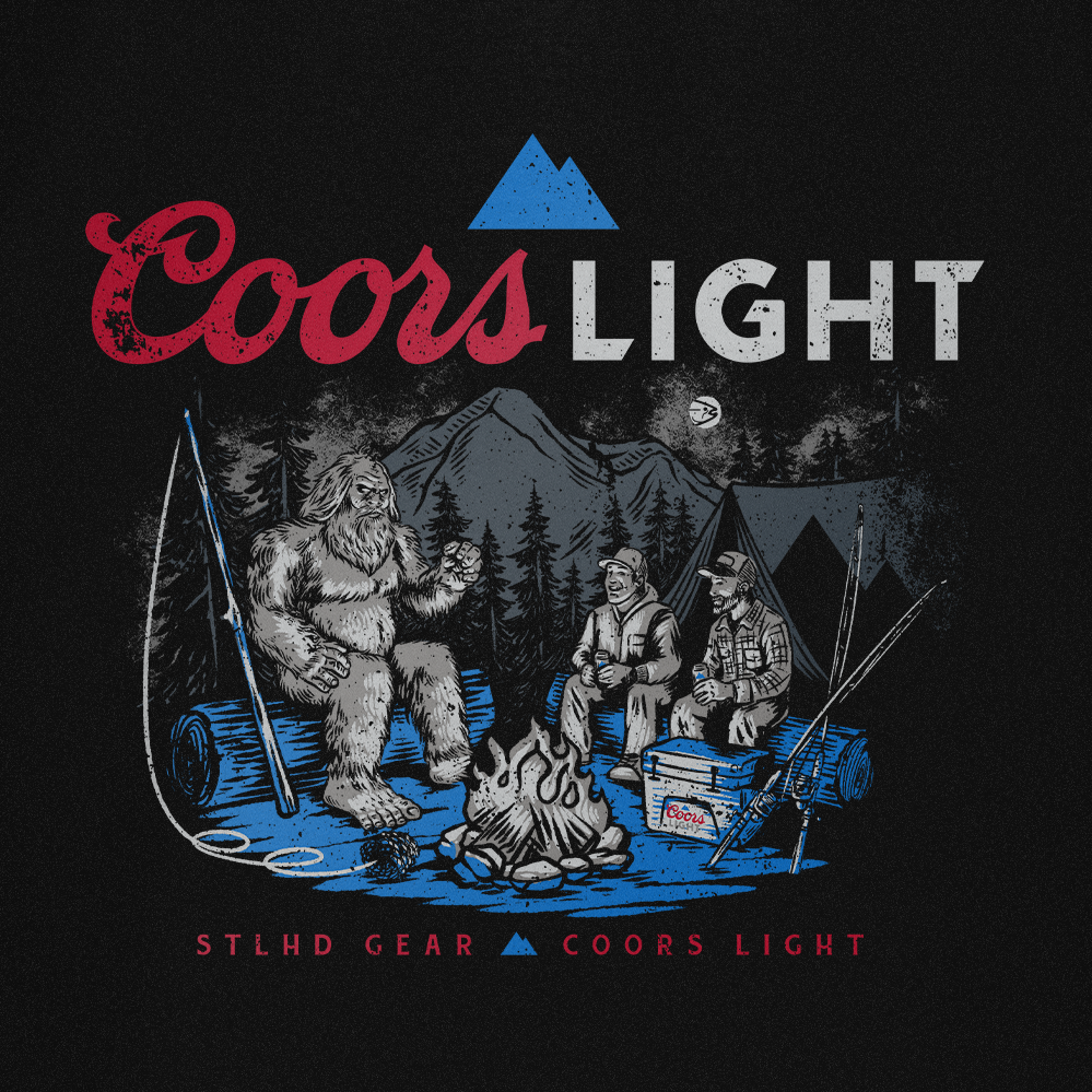 STLHD Men’s X Coors Light Above the Divide Tee, back view