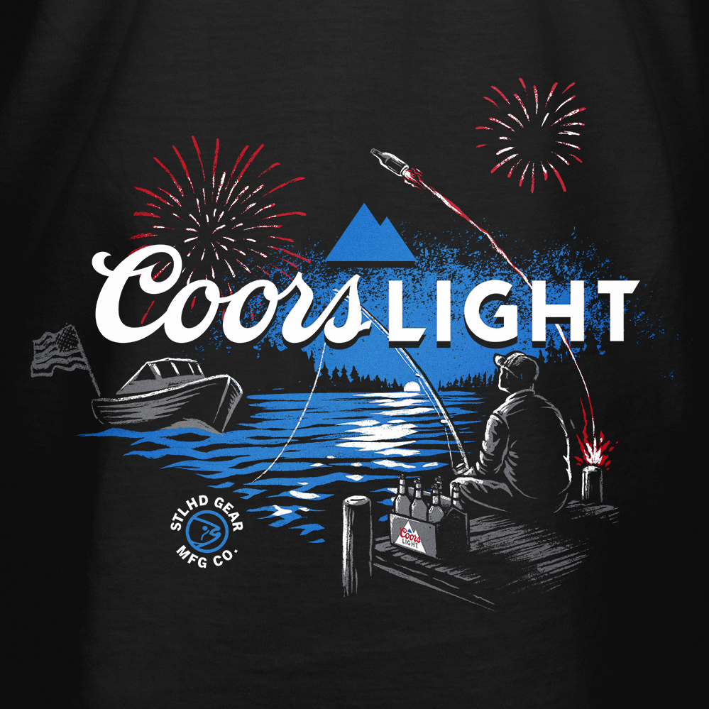 STLHD Men’s X Coors Light Bottle Rocket Tee, back view