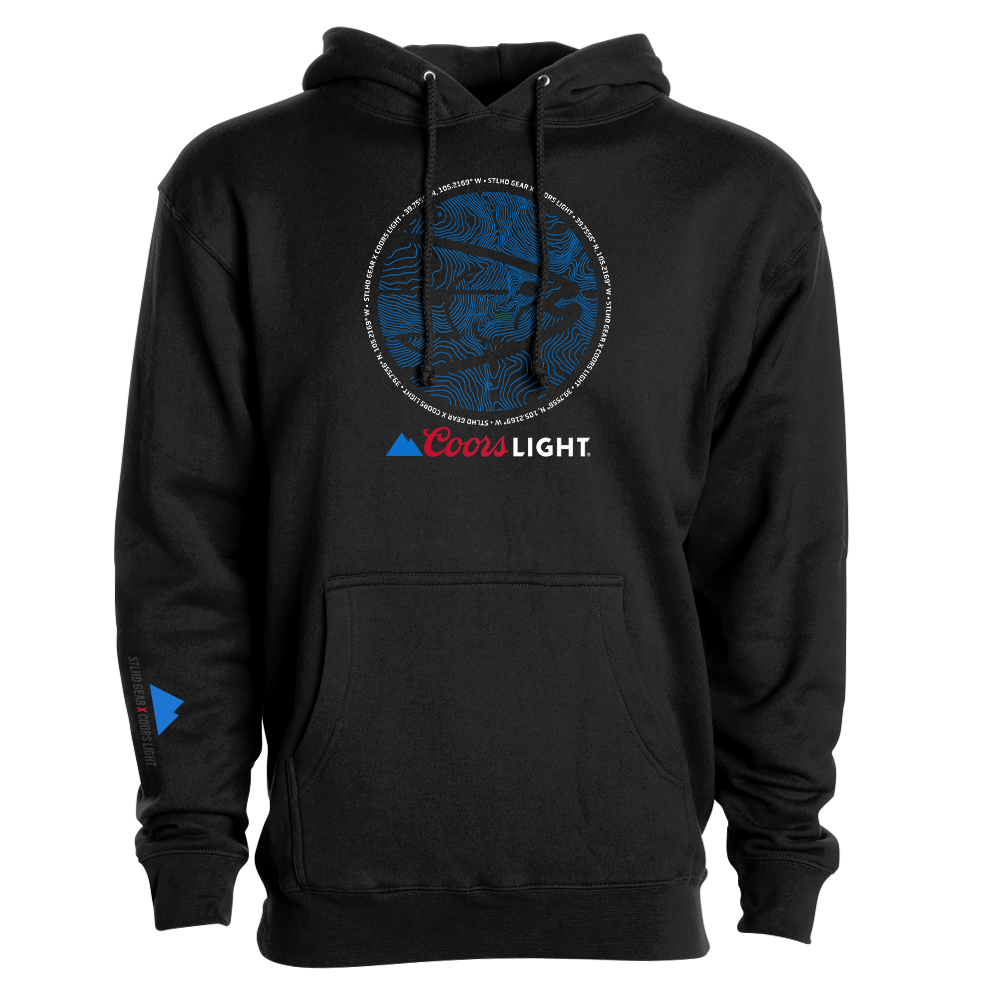 STLHD Men’s X Coors Light Coordinates Premium Hoodie, front view