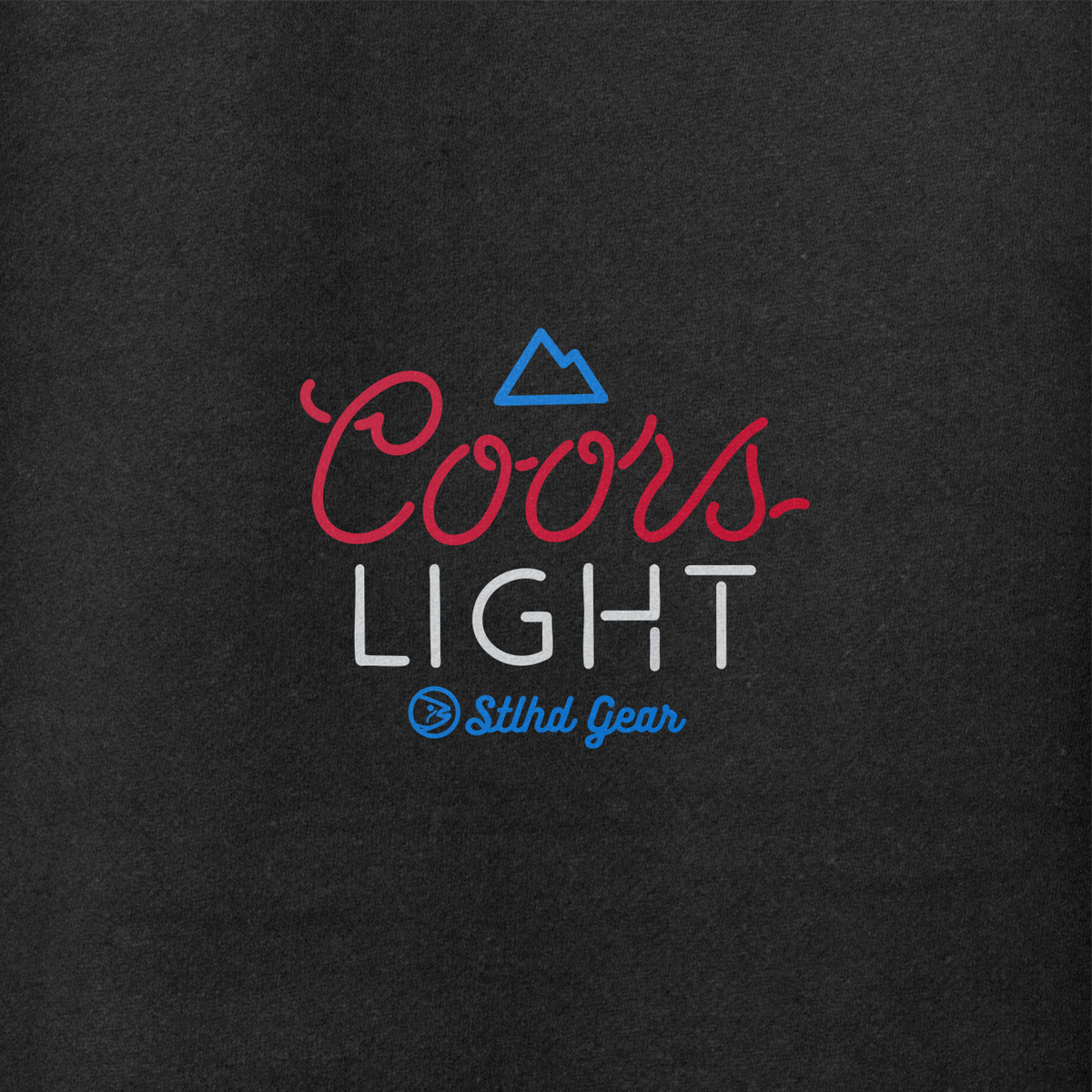 STLHD Men’s X Coors Light Last Cast Premium Hoodie, back view