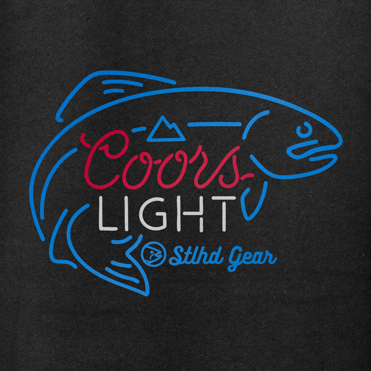 STLHD Men’s X Coors Light Last Cast Premium Hoodie, side view