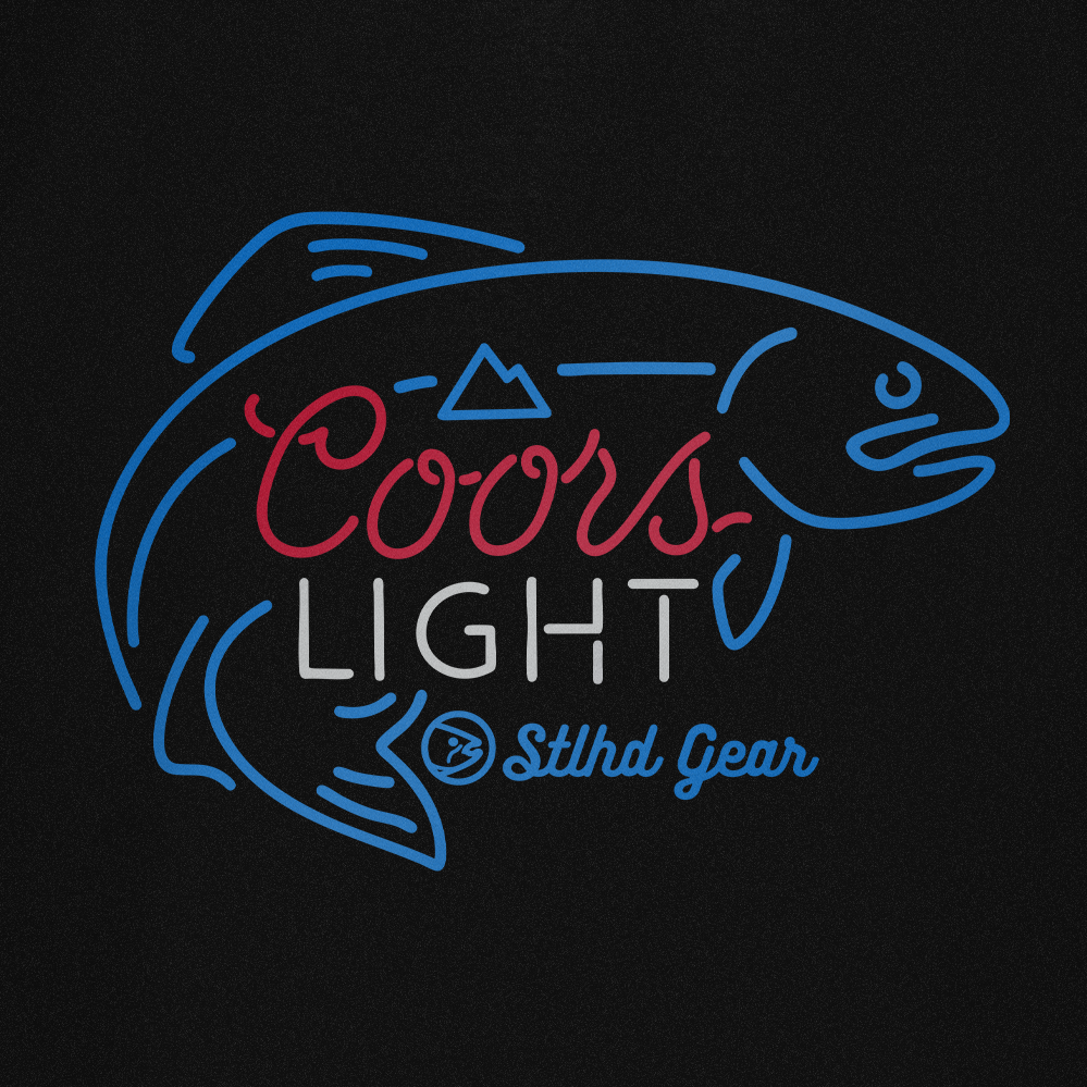 STLHD Men’s X Coors Light Last Cast Tee, back view