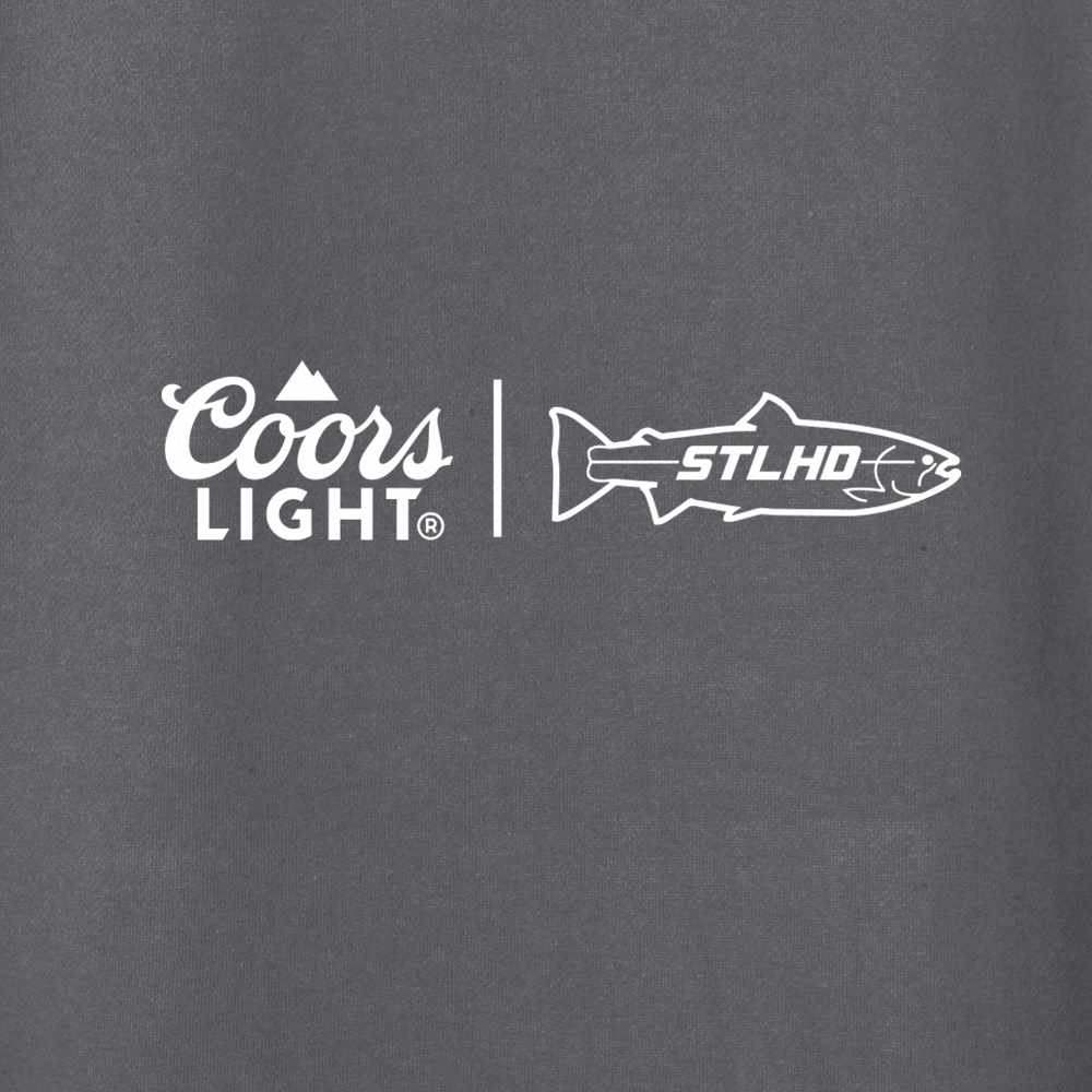 STLHD Men’s X Coors Light Rocky Mountain Cool Premium Hoodie, detail view