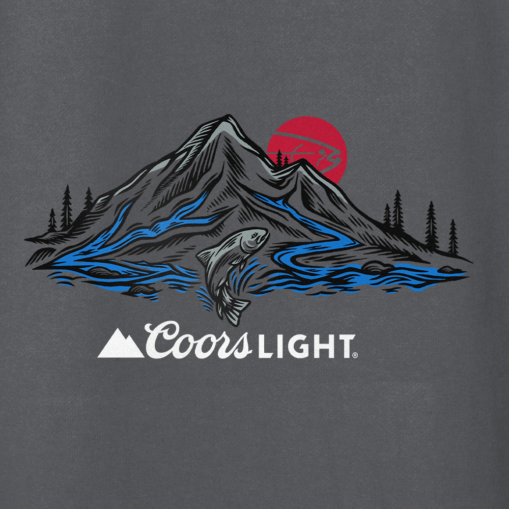 STLHD Men’s X Coors Light Rocky Mountain Cool Premium Hoodie, side view