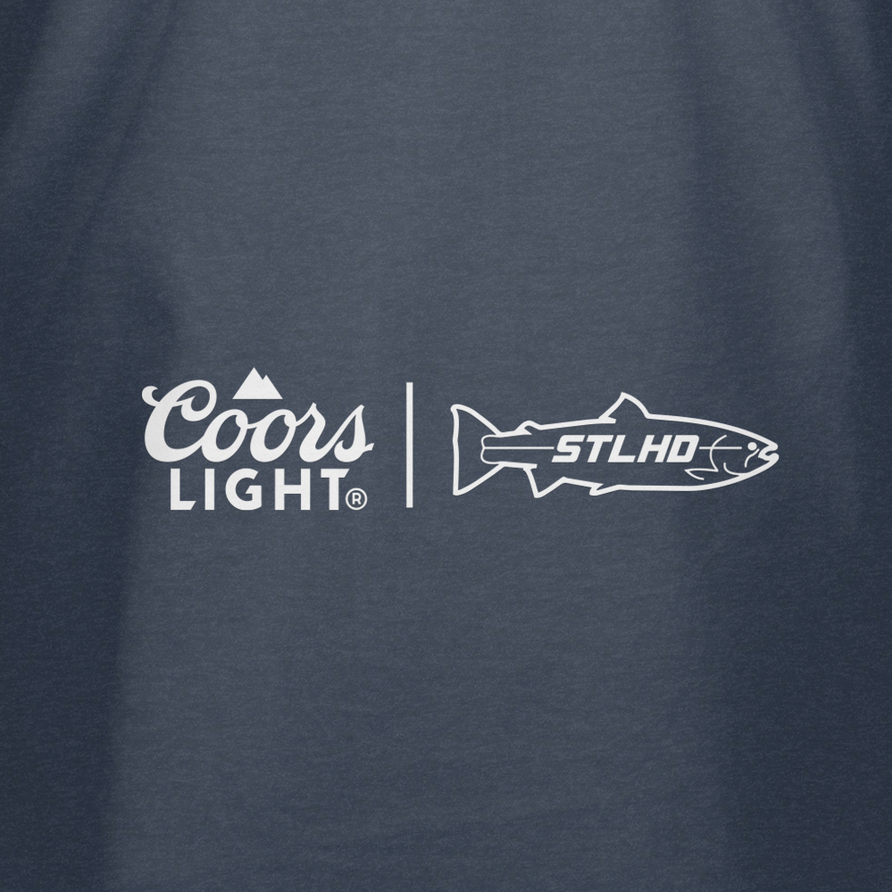 STLHD Men’s X Coors Light Streamside Tee, detail view