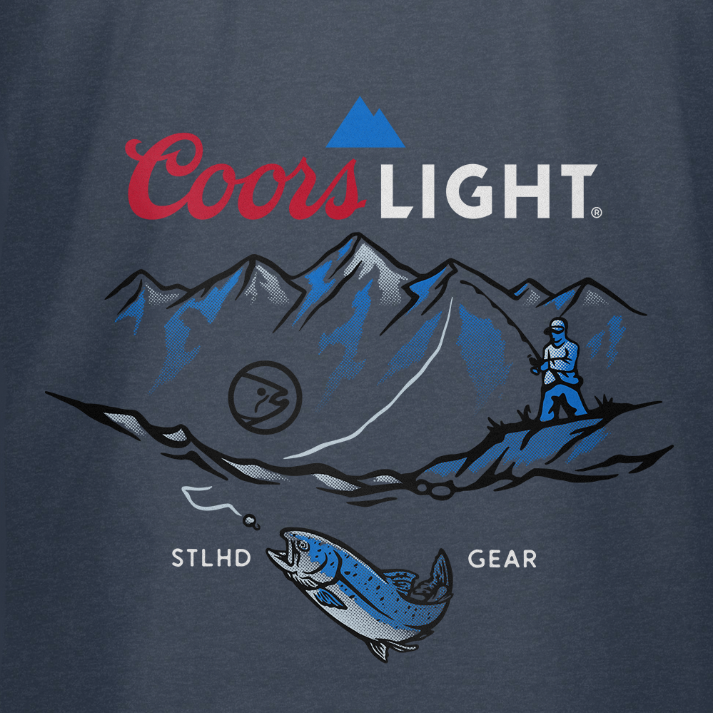 STLHD Men’s X Coors Light Streamside Tee, side view