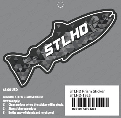 STLHD Prism Sticker, front view