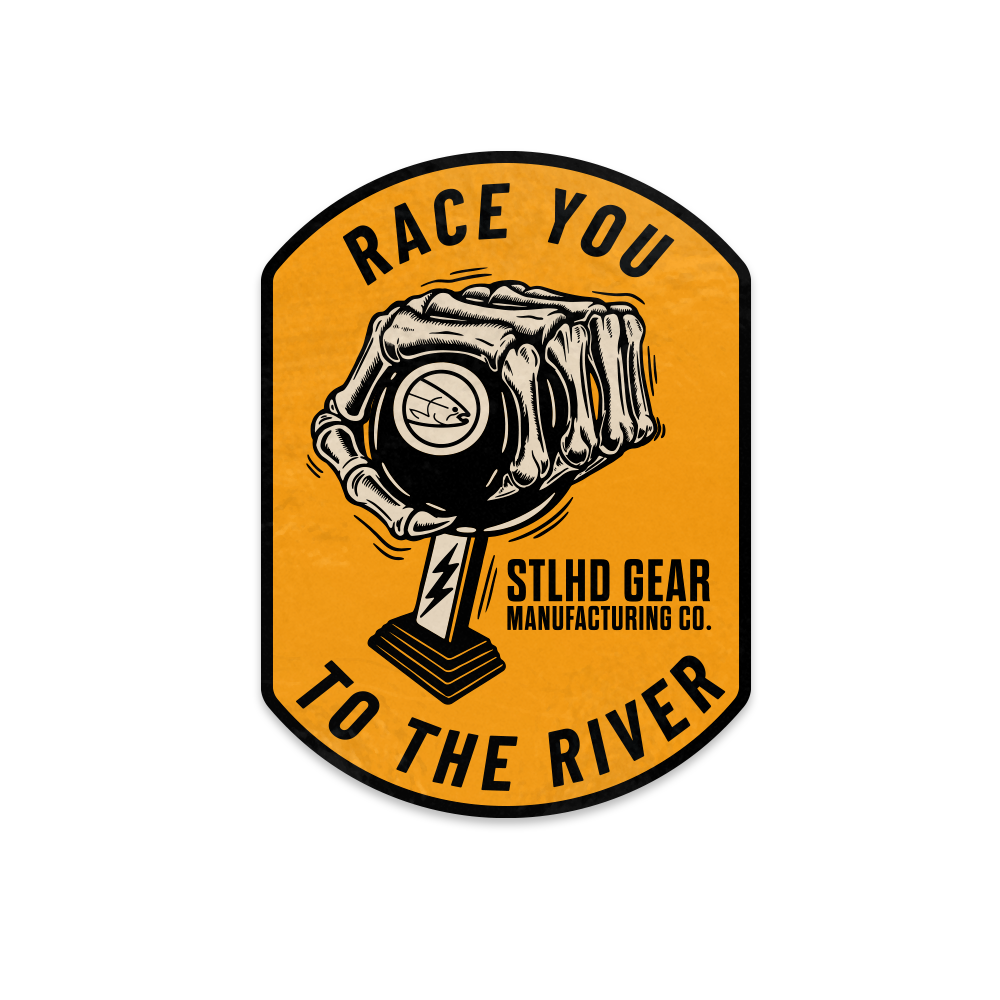 STLHD Race Ya Sticker, front view