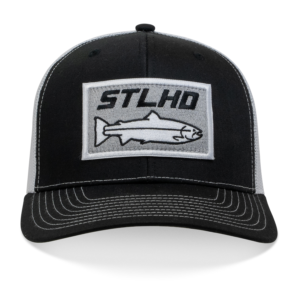 STLHD Winter Ice Black/White Trucker Snapback Hat - H&H Outfitters