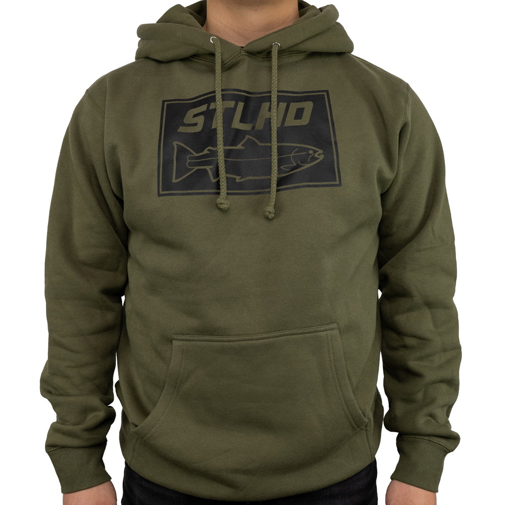 STLHD Men's Tidewater Army Green Premium Hoodie - H&H Outfitters