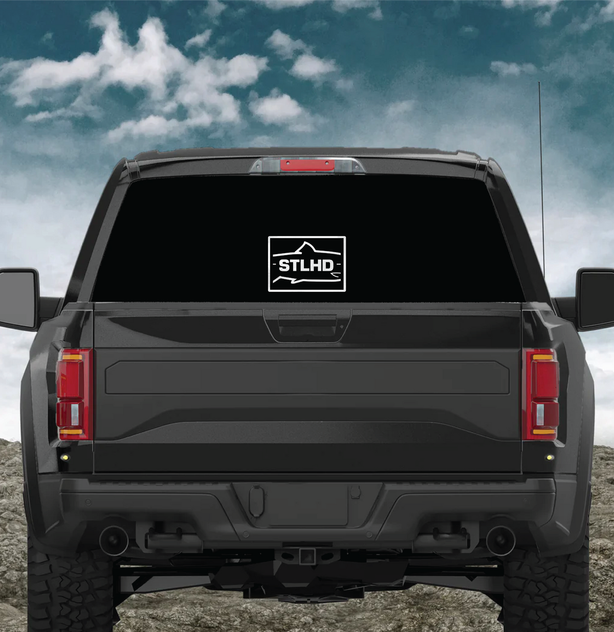 STLHD Midway Sticker 8”- Multiple Colors, detail view
