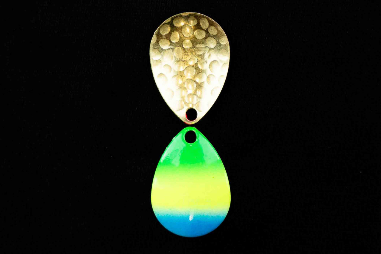 #3 Colorado "Green Chartreuse Blue" Spinner blade (single blade) - STLHD GEAR 