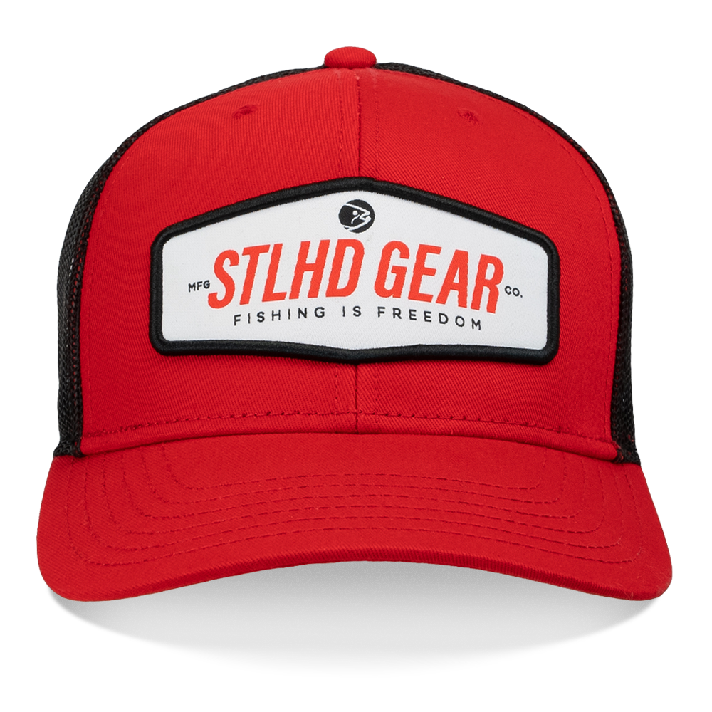 STLHD Slam Pig Snapback Trucker Hat Red/Black