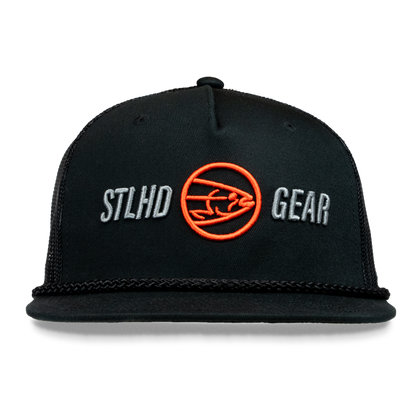 STLHD Mad River Black/White Flexfit Trucker Hat - ShopperBoard