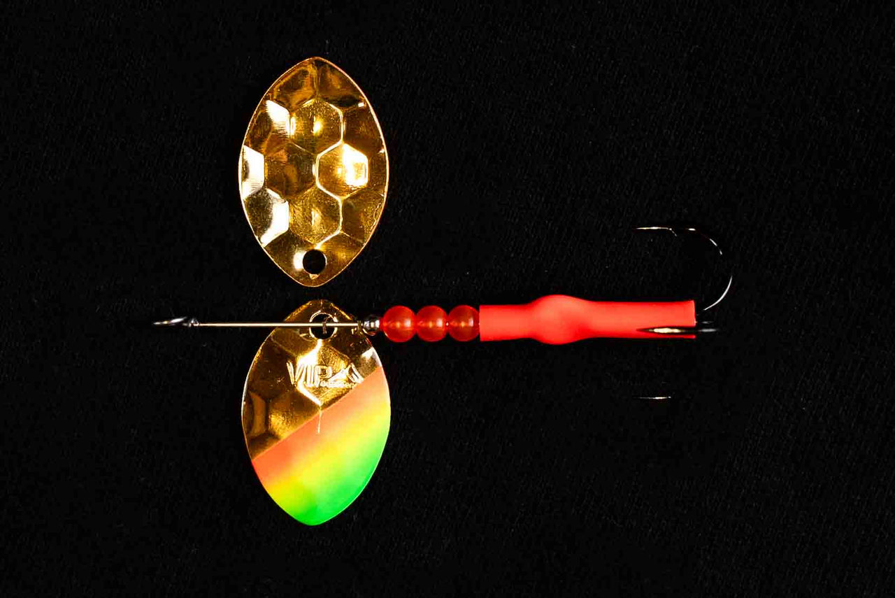 #3.5 CA "Gold Mex Hat" Salmon Spinner (Single Spinner) - STLHD GEAR 