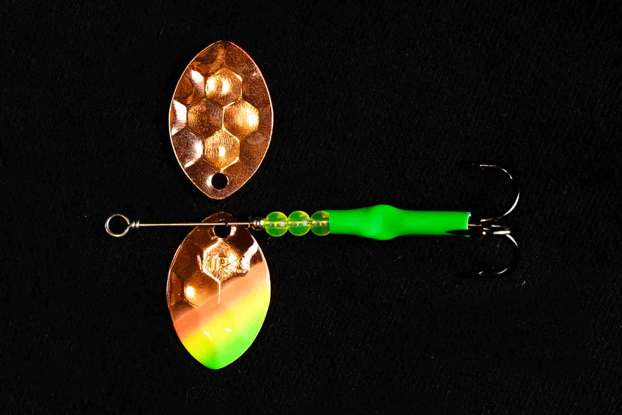 #3.5 CA "Copper Mex Hat" Salmon Spinner (Single spinner) - STLHD GEAR 