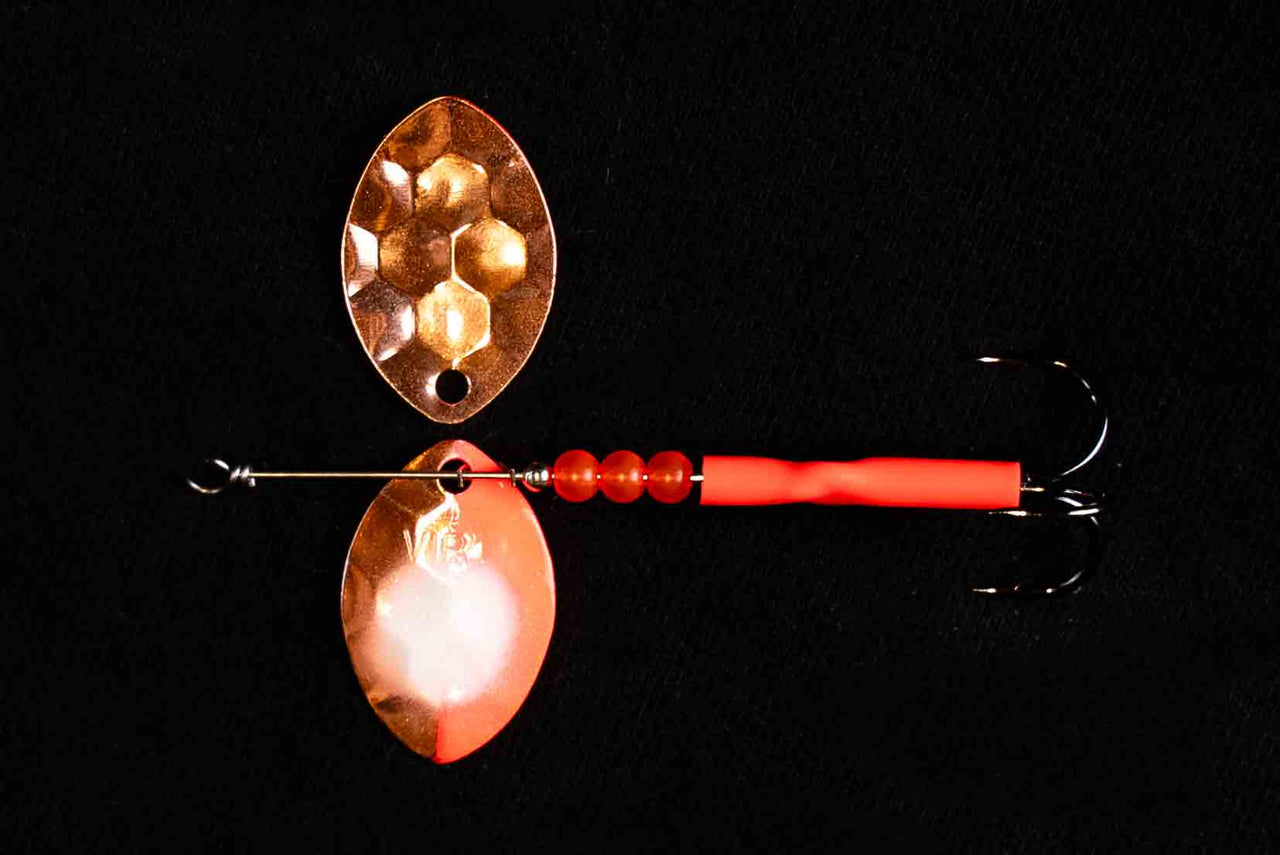 #3.5 Cascade  "Copper Crimson" Salmon spinner (single spinner) - STLHD GEAR 