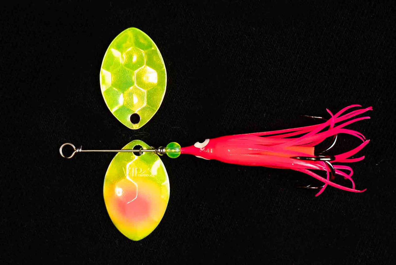 #3.5 Cascade "Citrus Mistress" Salmon Spinner (Single spinner) - STLHD GEAR 
