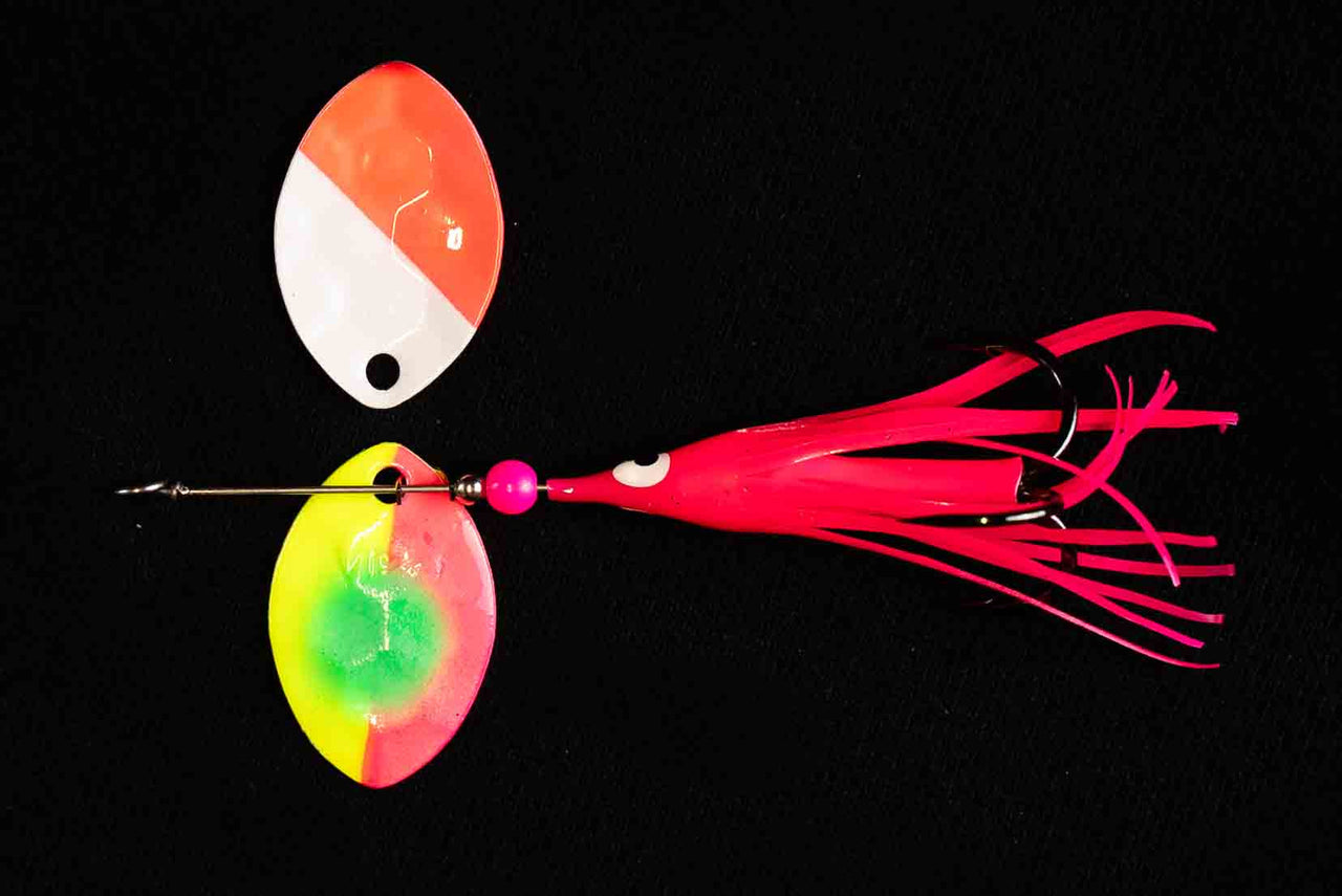 #3.5 Cascade "Crazy Monkey" Salmon Spinner (single spinner) - STLHD GEAR 