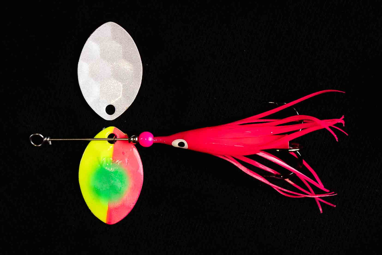 #3.5 Cascade "Electric Monkey" Salmon Spinner (single spinner) - STLHD GEAR 