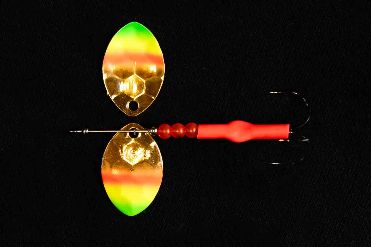 #3.5 Cascade "Gold Sombrero" Salmon Spinner - STLHD GEAR 