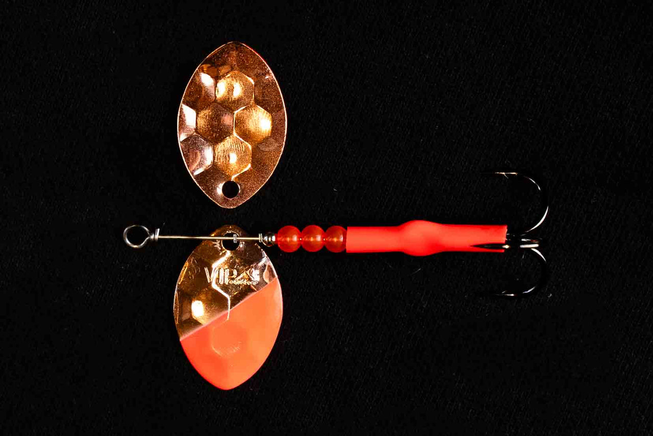 #3.5 Cascade "Red Sea" Salmon Spinner (single spinner) - STLHD GEAR 