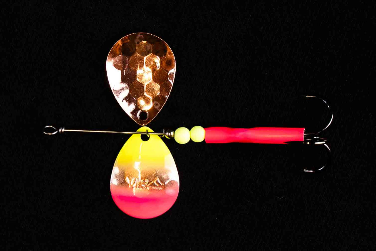 #3.5 Colorado "Copper RAZ Lemonade" Salmon Spinner (Single Spinner) - STLHD GEAR 