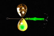 #3.5 Colorado "Gold Grinch" Salmon Spinner (Single Spinner) - STLHD GEAR 