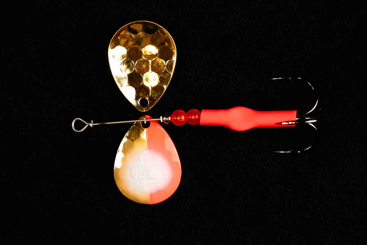 #3.5 Colorado "Gold Crimson" Salmon Spinner (Single Spinner) - STLHD GEAR 