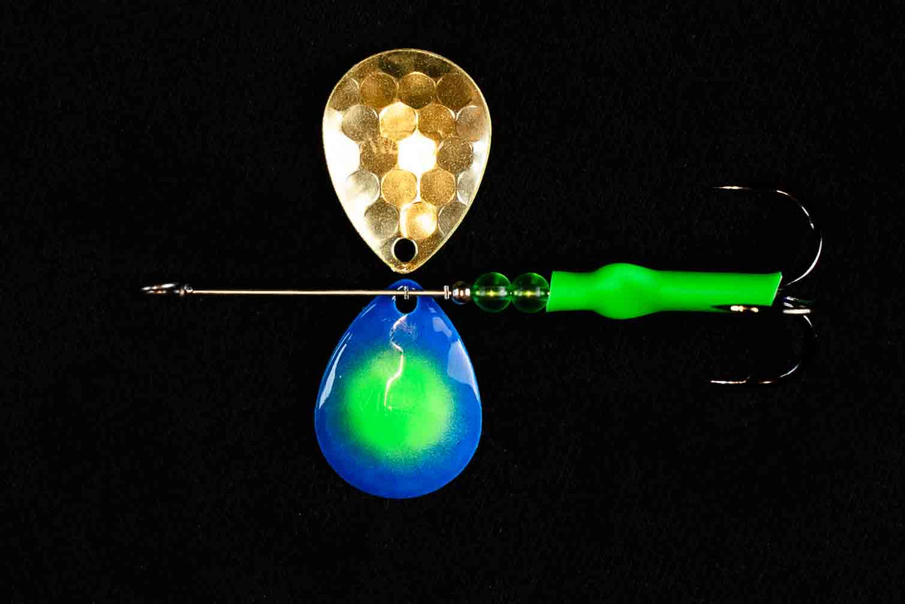 #3.5 Colorado "Smurf" Salmon Spinner (single spinner) - STLHD GEAR 