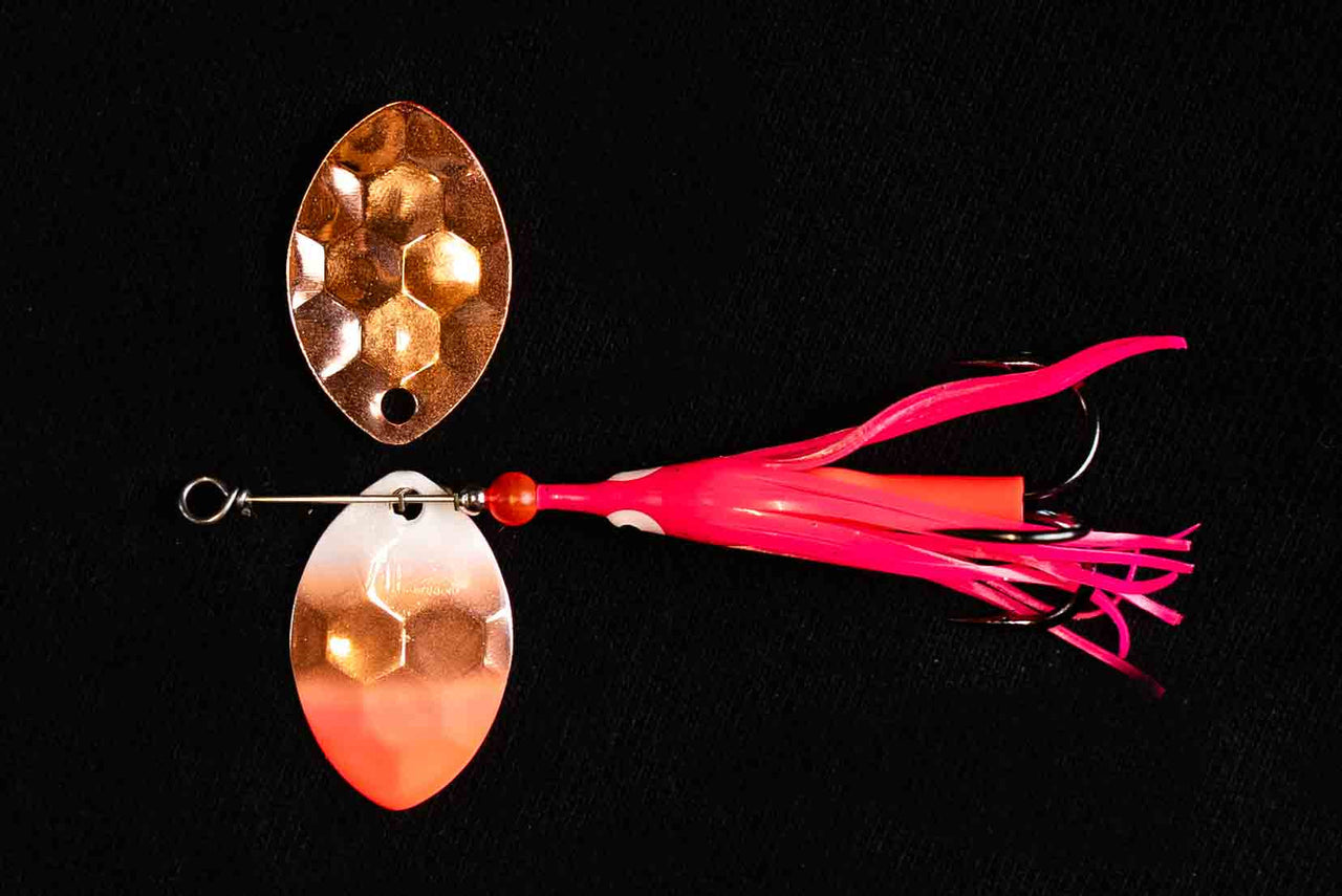 3.5 CA "Copper Christmas" Salmon Spinner (Single Spinner) - STLHD GEAR 