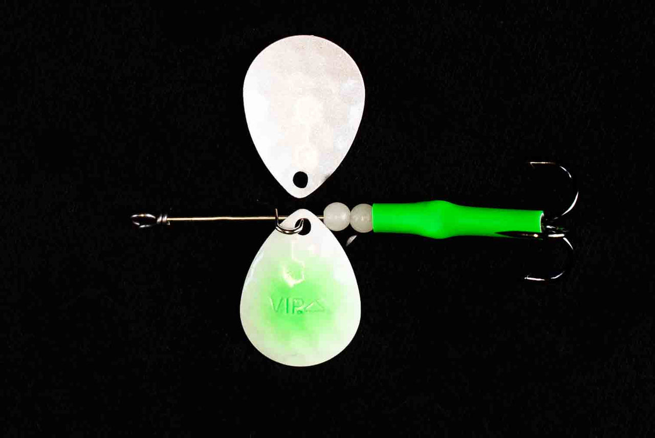 3.5 Colorado "Glow Green" Salmon Spinner (Single Spinner) - STLHD GEAR 