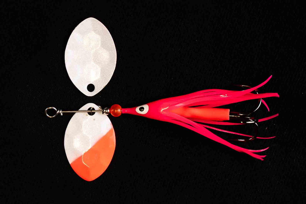 3.5 Cascade "White Back Coast Guard" Spinner (Single Spinner) - STLHD GEAR 