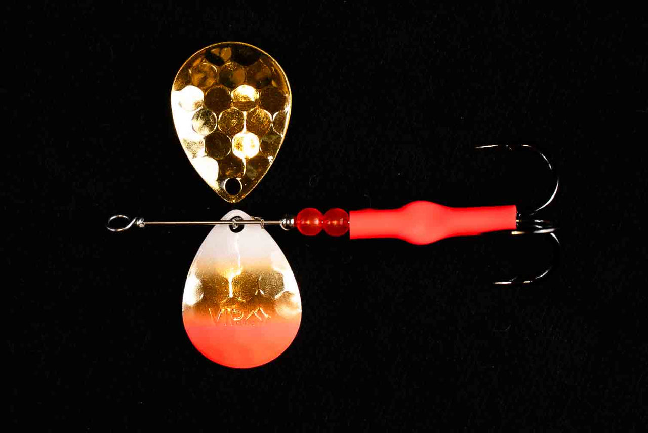 3.5 Colorado "Gold Santa" Salmon Spinner (Single Spinner) - STLHD GEAR 
