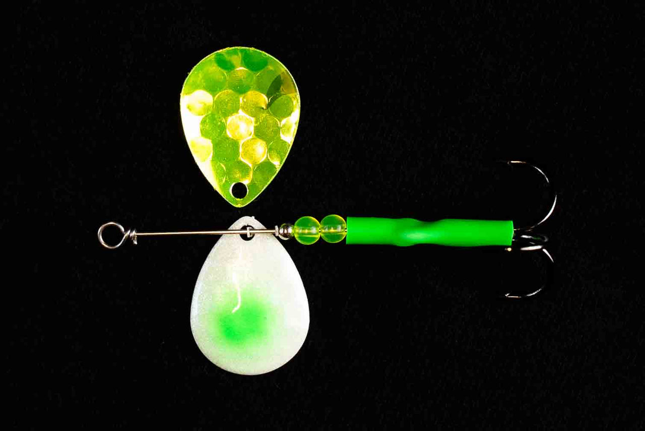 3.5 Colorado "Green Viper" Salmon Spinner (Single Spinner) - STLHD GEAR 