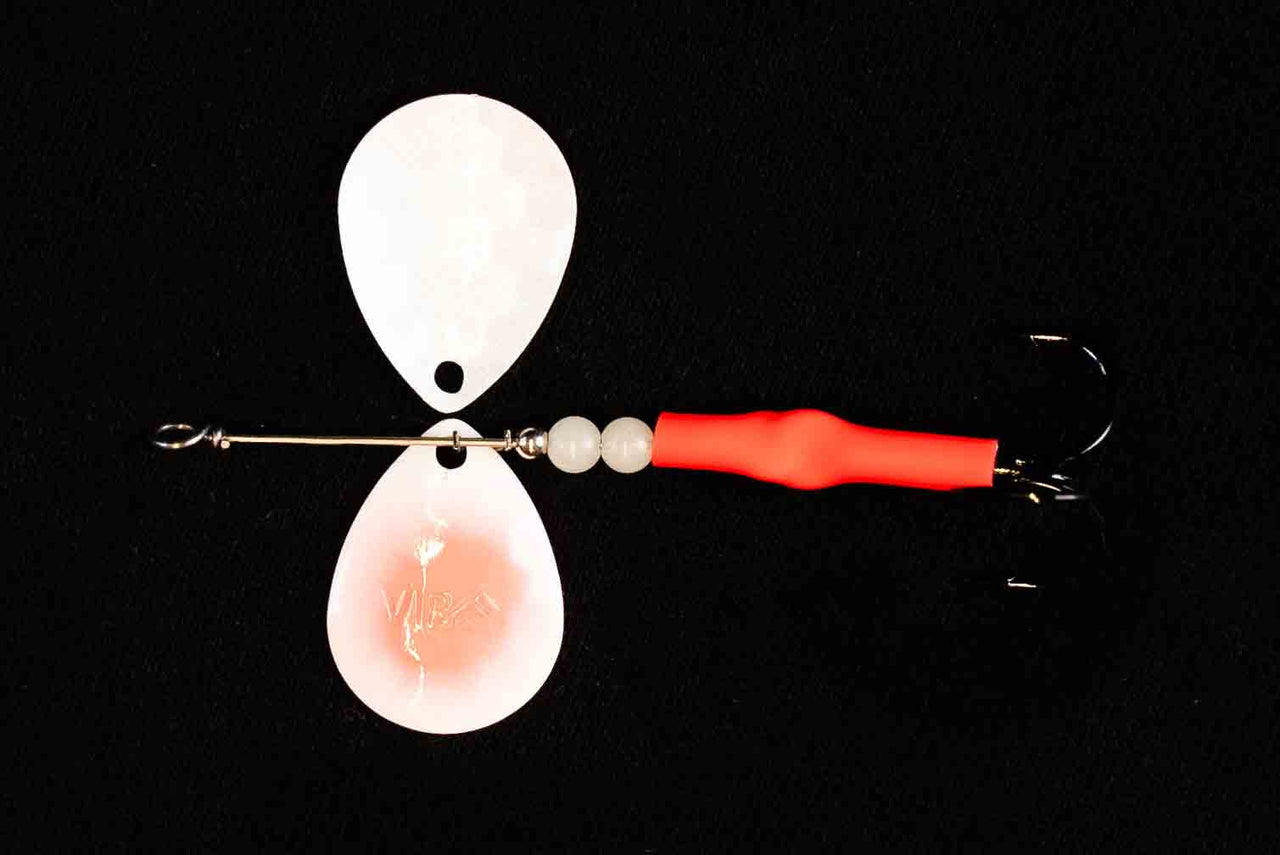 3.5 Colorado "Glow Red" Salmon Spinner (Single Spinner) - STLHD GEAR 