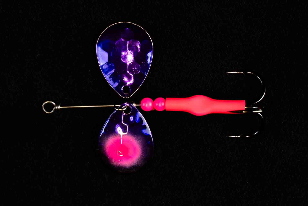 3.5 Colorado "Plum Crazy" Salmon Spinner Spinner  (Single Spinner) - STLHD GEAR 