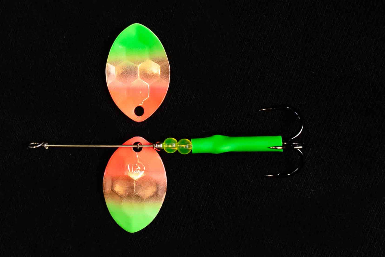 #3.5 CA "Copper Mex Flag" Salmon Spinner (Single spinner) - STLHD GEAR 