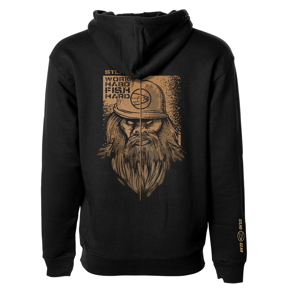 STLHD Men’s Work Hard Fish Hard Premium Hoodie - STLHD GEAR 