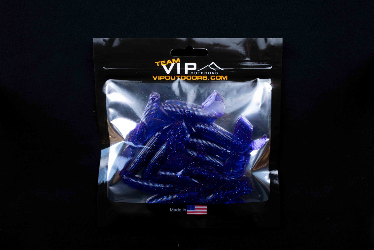 4" "Purple" Curly Tail (12 Pack) - STLHD GEAR 