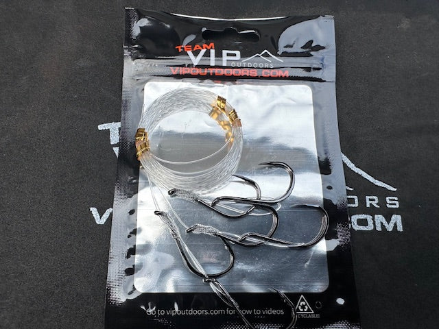 3/0 BKK , #30 Salmon, Bare Hook Soft Spinner/Hard Bait Leaders (3 pack) - STLHD GEAR 