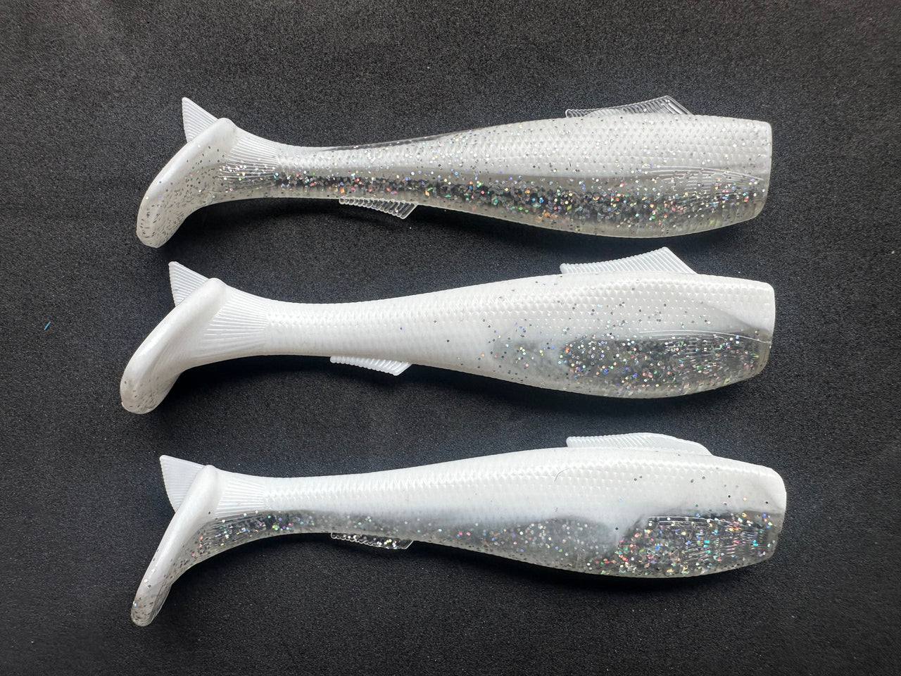 4.5” VIP “White n Silver” Swim Bait (Single Bait) - STLHD GEAR 