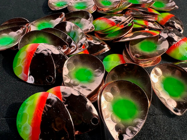#3.5 Colorado "Green Dot Copper Mex Hat"  Spinner Blade (Single Blade) - STLHD GEAR 