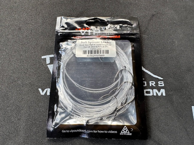 4/0, #40 Salmon, BKK Bare Hook Soft Spinner/Hard Bait Leaders (3 pack) - STLHD GEAR 