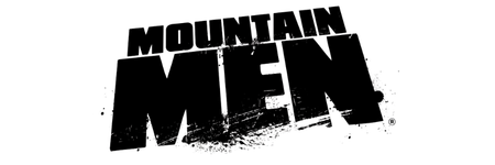 Black distressed text reading 'MOUNTAIN MEN' on a plain white background.
