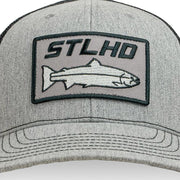 STLHD Chrome Edition Heather Grey/Black Trucker Snapback Hat - H&H Outfitters