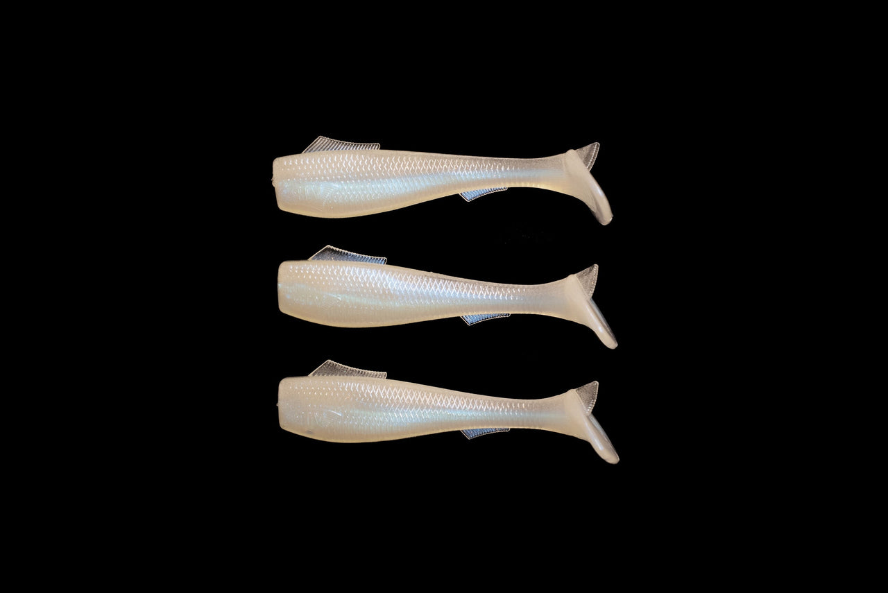 3.5” VIP “Glow/Pearl” Swim Bait (Single Bait) - STLHD GEAR 